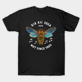 Entomology Cicada 2024 Brood XIII XIX Not Since 1803 T-Shirt
